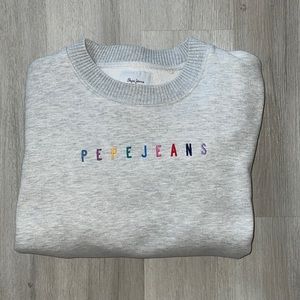 pepe jeans fleece crewneck sweatshirt